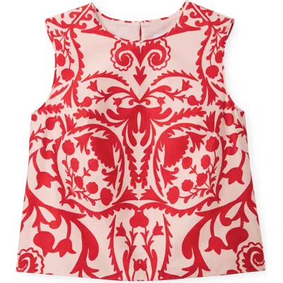 Cartolina Linda Printed Shell In Red