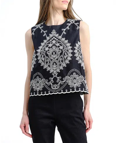 Cartolina Linda Top In Black