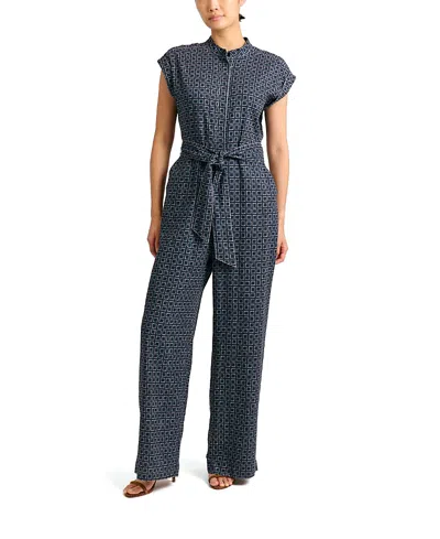 Cartolina Marin Linen Jumpsuit In Black