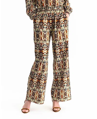 Cartolina Mia Wide-leg Cotton Pant In Brown