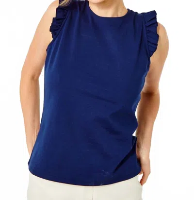 Cartolina Nantucket Alice Tank Top In Ocean Cavern In Blue
