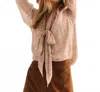 Cartolina Nantucket Alma Tie Blouse In Primrose Floral Ivory In Multi