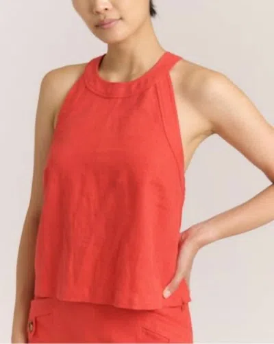 Cartolina Nantucket Brant Tank Top In Poppy In Orange