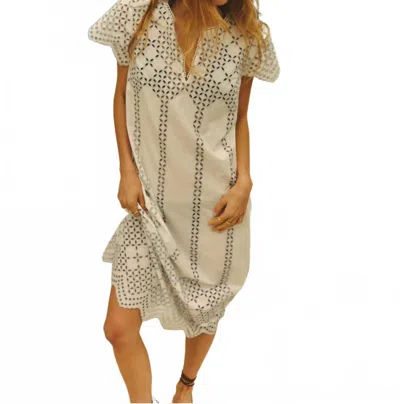 Cartolina Nantucket Callie Dress In Optic White In Neutral