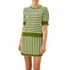 Cartolina Nantucket Fallon Pullover In Ivy Stripe