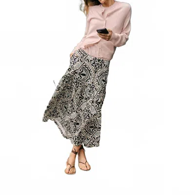 Cartolina Nantucket Flor Medallion Emma Midi Skirt In Tidal Pool In Multi