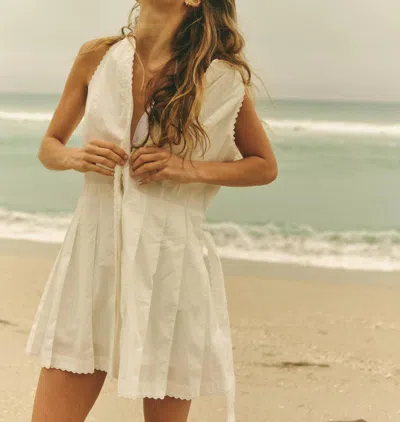 Cartolina Nantucket Hadley Romper In Optic White