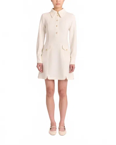 Cartolina Nantucket Hayes Mini Dress In Ivory In Neutral