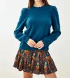 Cartolina Nantucket Kylie Mini Skirt In Yellowstone Chicory Floral In Multi