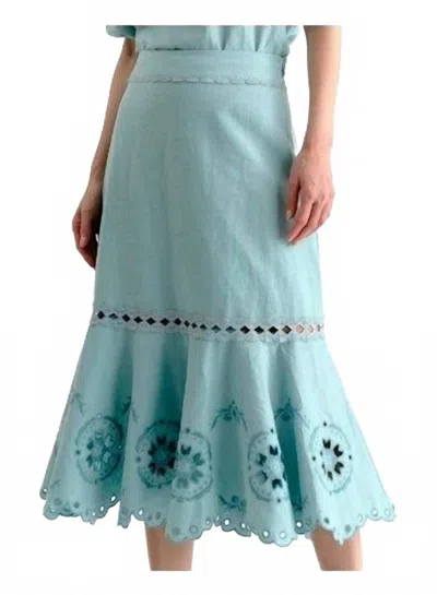 Cartolina Nantucket Marlo Skirt In Canal Blue