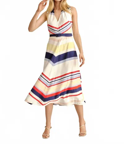 Cartolina Nantucket Monica Mini Dress In Nantucket Stripe In Multi