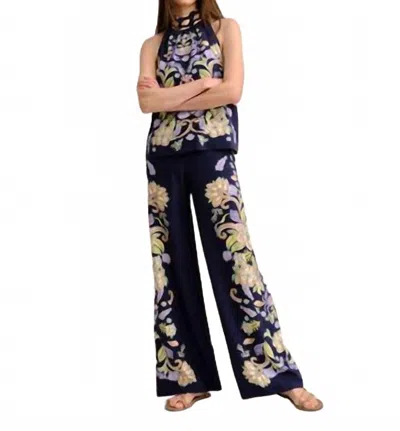 Cartolina Nantucket Olivia Pant In Mariners Blue In Multi