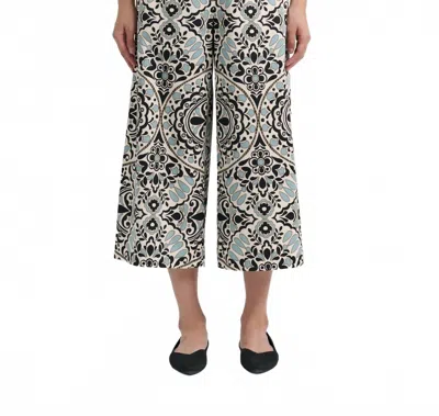 Cartolina Nantucket Salida Culotte Pants In Flor Medallion Tidal Pool In Multi