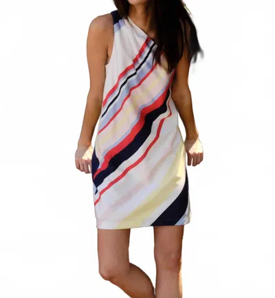 Cartolina Nantucket Samantha Mini Dress In Nantucket Stripe In Multi