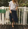Cartolina Nantucket Sandra Top In Ivory In White