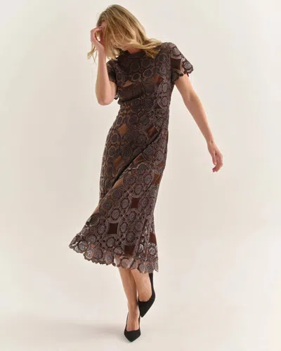 Cartolina Nantucket Women's Waverly Mid Dress In Mocha In Brown