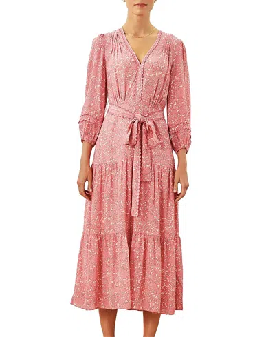 Cartolina Noor Dress In Boboli Garden In Peony Pink