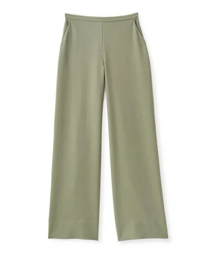 Cartolina Olivia Pebbled Crepe Pant In Metallic
