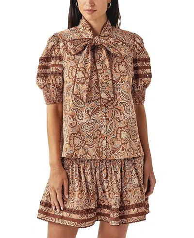 Cartolina Peggy Top In Hazel San Lorenzo Paisley