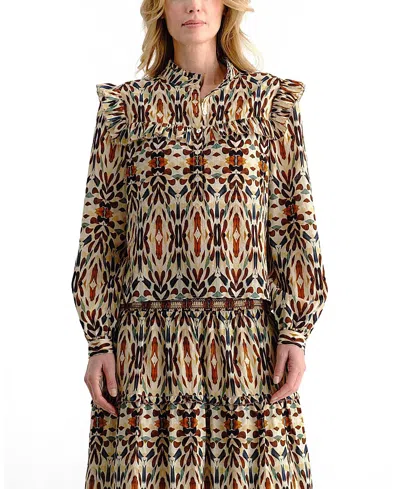 Cartolina Piper Printed Top In Multi