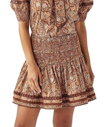 Cartolina Rhea Skirt In Hazel San Lorenzo Paisley
