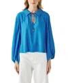 Cartolina Seneca Blouse In Takeaway Blue