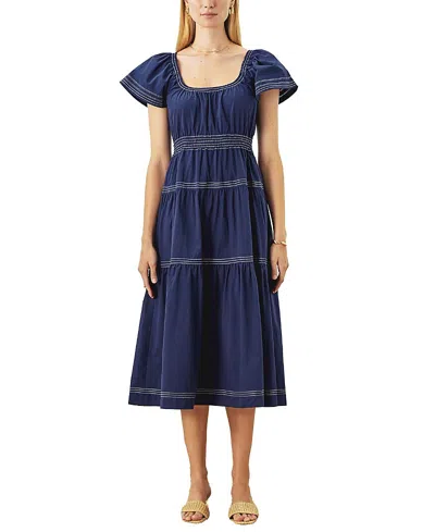 Cartolina Zirra Dress In Midnight Blue