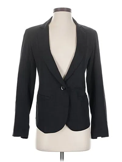 Pre-owned Cartonnier 3/4 Sleeve Top Black Plunge Neckline Tops