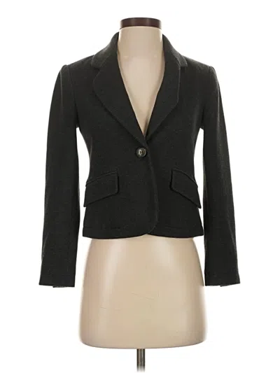 Pre-owned Cartonnier 3/4 Sleeve Top Gray Square Neckline Tops