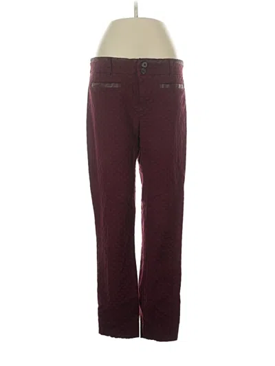 Pre-owned Cartonnier Casual Pants In Burgundy