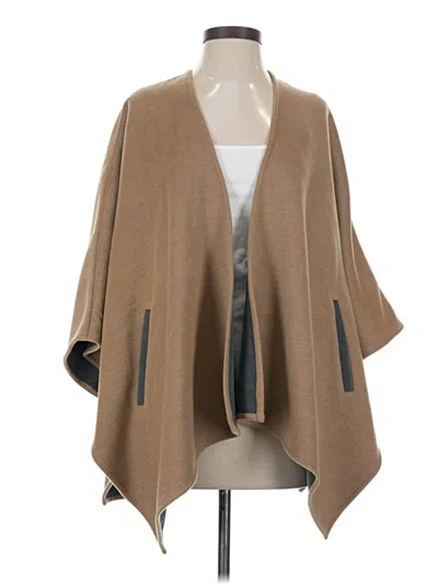 Pre-owned Cartonnier Poncho In Brown