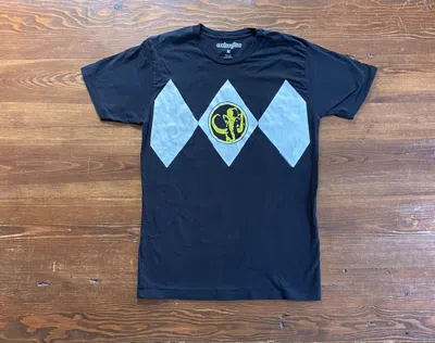 Pre-owned Cartoon Network 2012 Power Rangers Black Ranger Tee