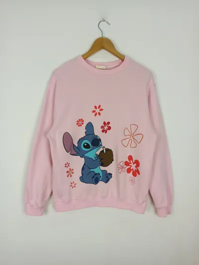 Pre-owned Cartoon Network X Disney Vintage Disney Lilo And Stitch Cartoon Big Logo (c40)