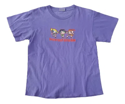 Pre-owned Cartoon Network X Vintage 2000s Cartoon Network Powerpuff Girls T-shirt Y2k In Lilac