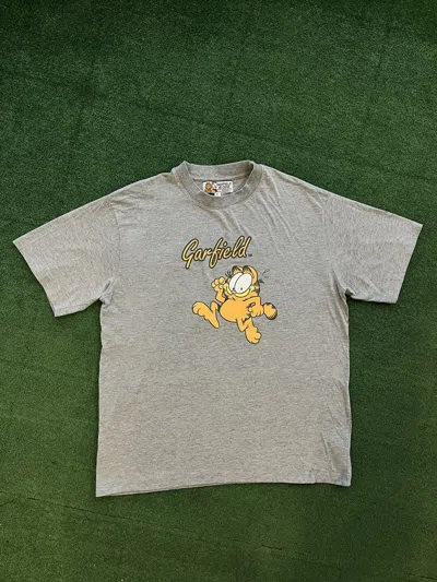 Pre-owned Cartoon Network X Vintage Hype Vintage 90's Garfield Odie Grey Movie T Shirt Y2k Japan (size Xl)