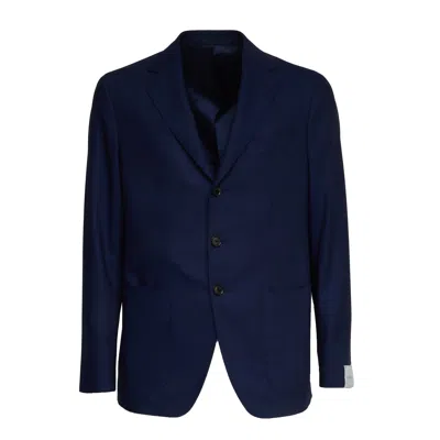 Caruso Aida Nuvola Single Breasted Blazer In Blue
