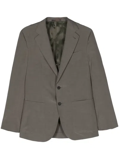 Caruso Aida Single-breasted Blazer In Green