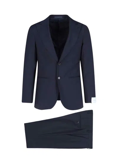 Caruso Aida' Single-breasted Suit - Navy