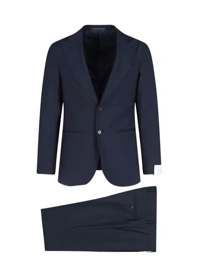 Caruso Aida Single-breasted Suit In Blue