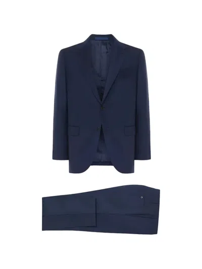Caruso Aida Single-breasted Two-piece Suit In Blue