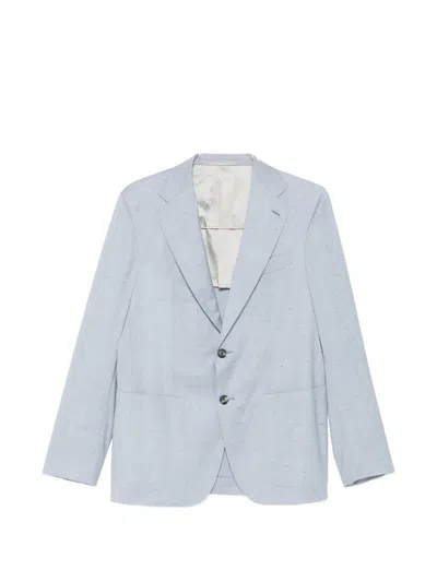 Caruso Aida Two-button Blazer In Blue