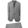 Caruso Black And White Houndstooth Single Breasted Suit In Multi