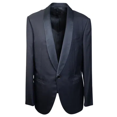 Caruso Black Cashmere Single Breasted Blazer