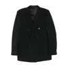 Caruso Double-breasted Blazer In Black
