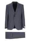 Caruso Blue Wool Suit In Blue
