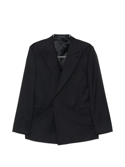 Caruso Buttoned Suit In Blue