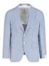 Caruso Single-breasted Blazer In Blue