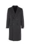 Caruso Wool Double-breasted Coat In Multi