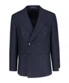 Caruso Aida Double-breasted Blazer In Black