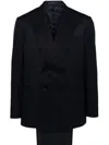 Caruso Double Breasted Suit Set In Blue